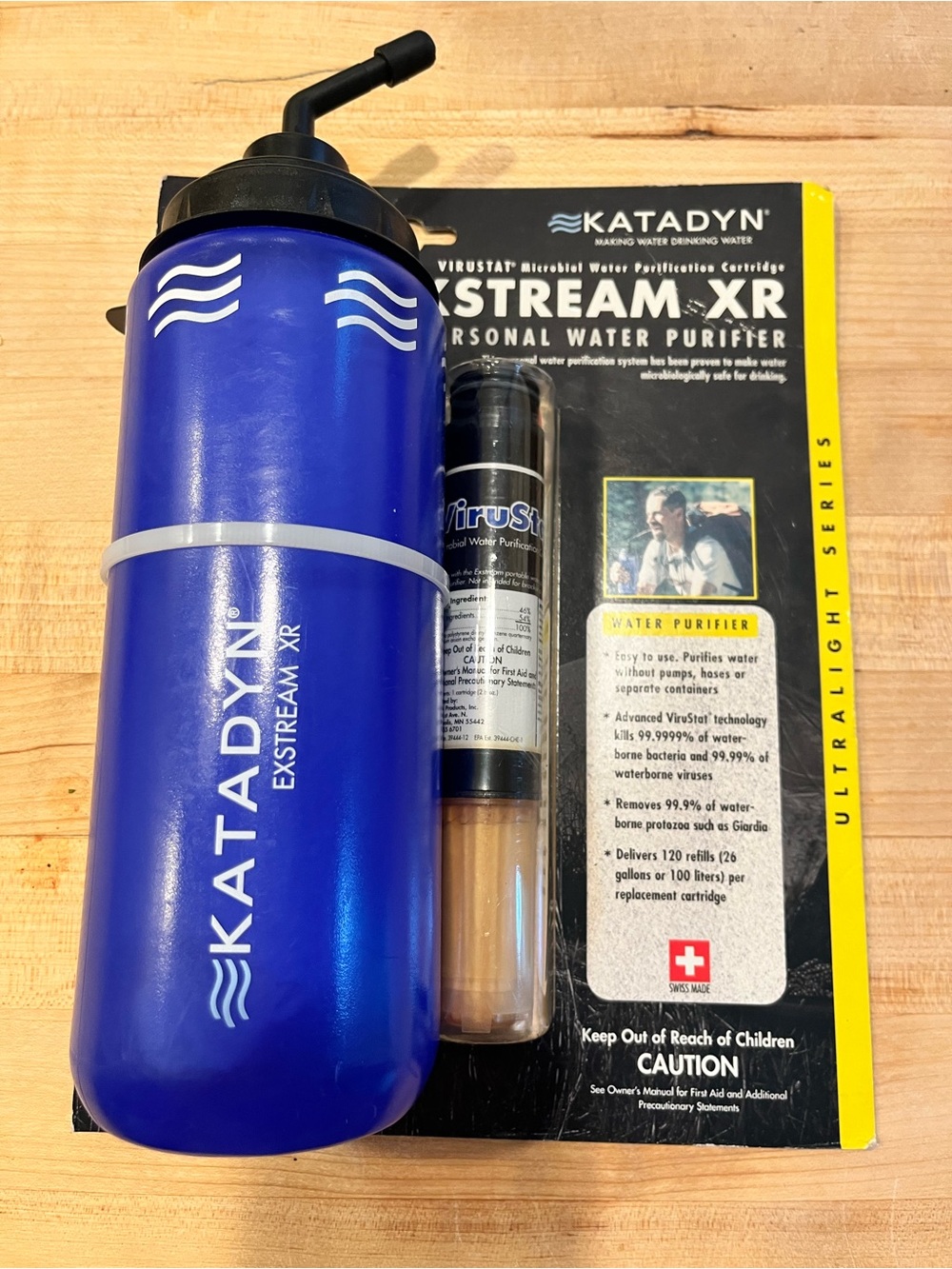 EXSTREAM XR Personal Water Purifier - Blue
